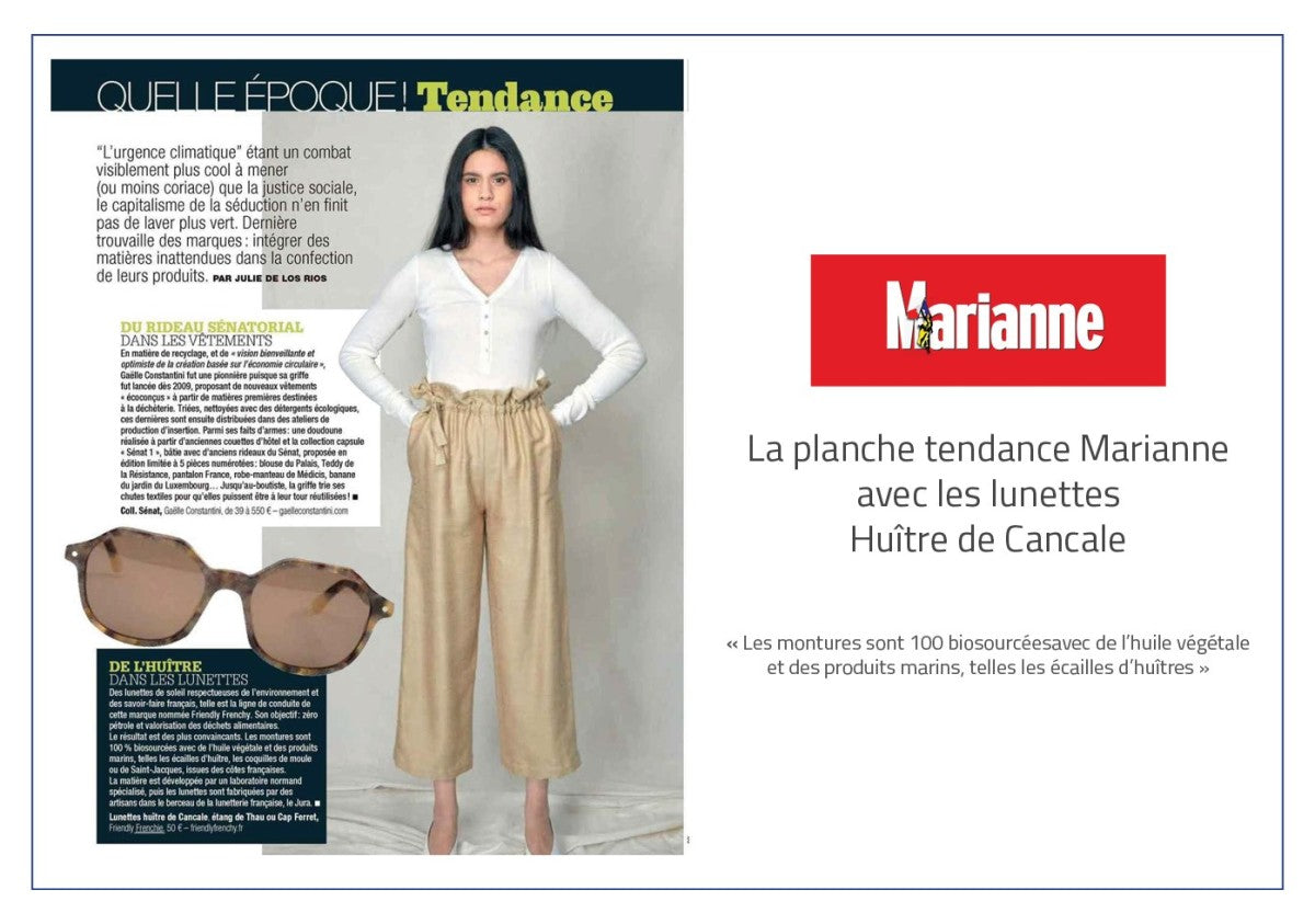 Marianne: DE L’HUITRE DANS LES LUNETTES