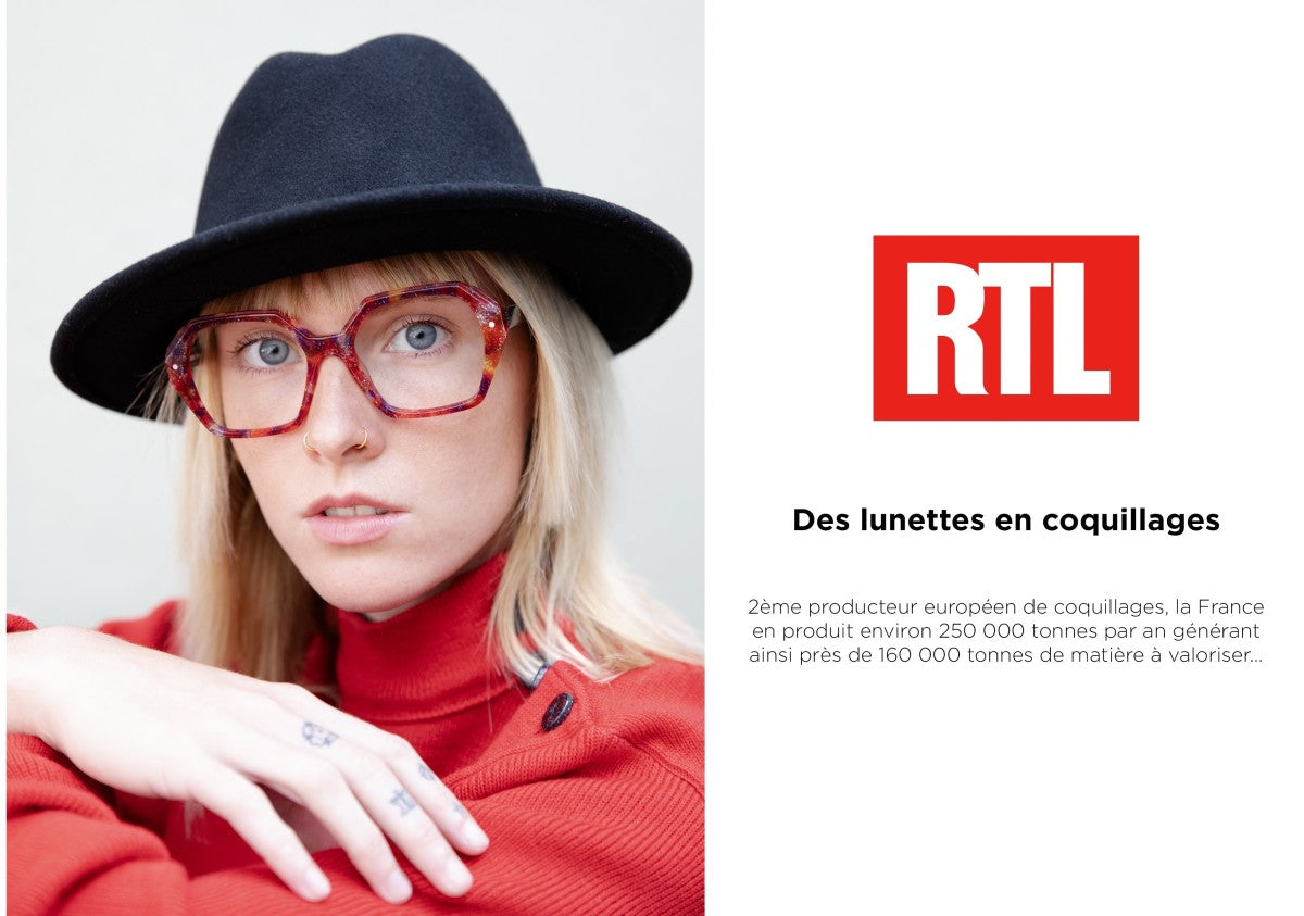 RTL : Des lunettes en coquillages